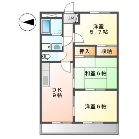 ハイツキューポIIの物件間取画像